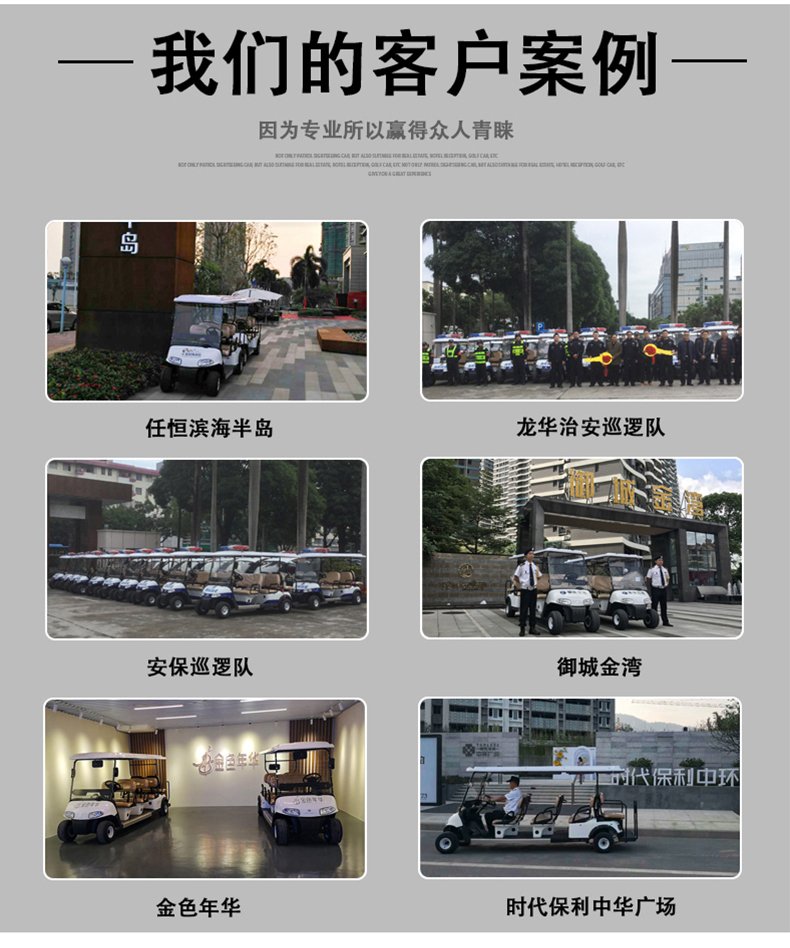G4+2 電動高爾夫觀光車看房車景區樓盤物業度假村(圖9)