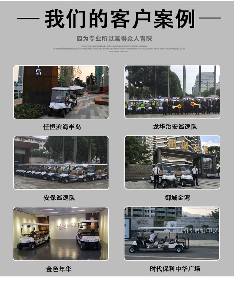 G4+2 電動高爾夫觀光車看房車景區樓盤物業度假村(圖9)